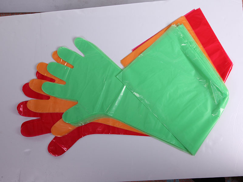 shoulder length long glove - Elasticated poly long glove